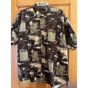 XL North River Outfitters Men's Short Sleeve Fishing Angler Reel Rod Shirt